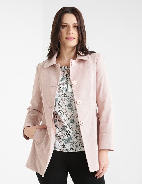 Abrigo La Mode jaspeado para mujer en SB