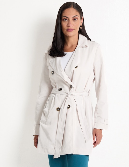 Gabardina con bolsillos La Mode para mujer