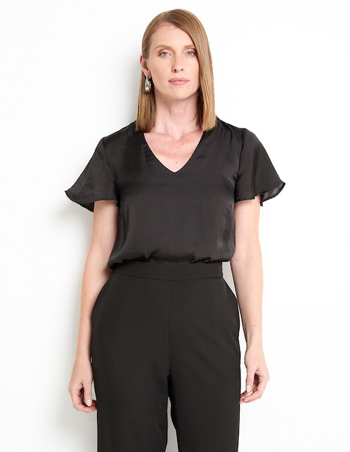 Blusa manga corta para mujer 1