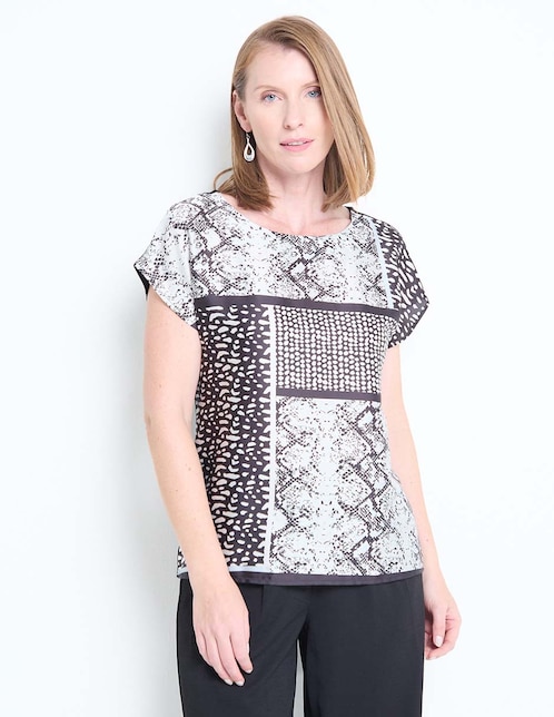 Blusa manga corta para mujer 1