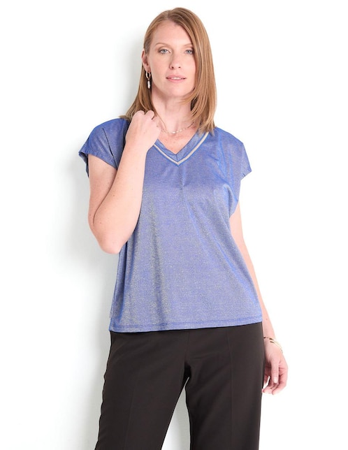 Blusa manga corta para mujer
