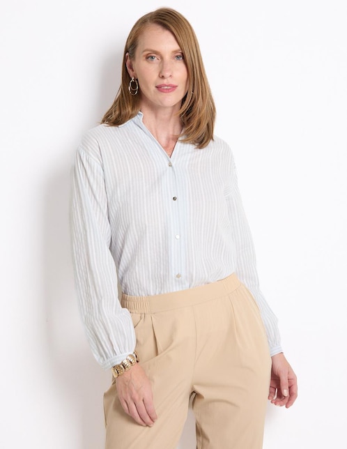 Blusa manga larga para mujer