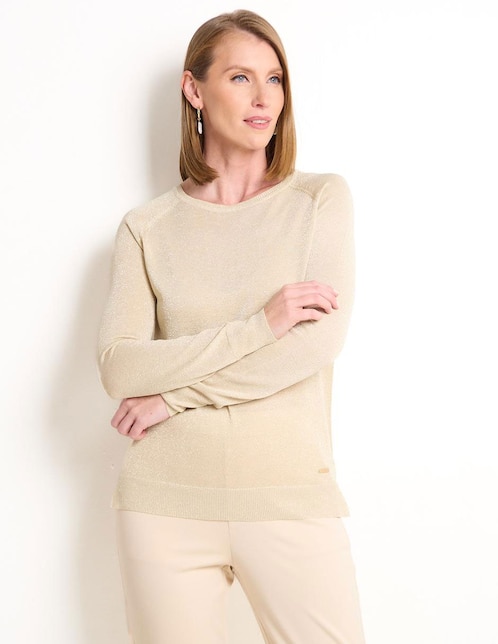 Suéter La Mode cuello redondo para mujer