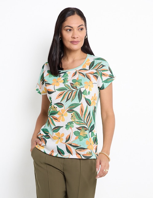 Blusa manga corta para mujer 1