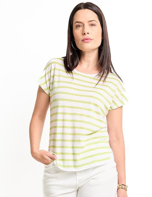 Blusa manga corta para mujer