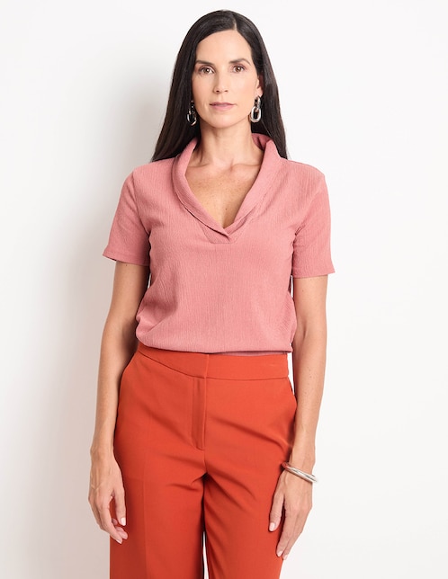 Blusa manga corta para mujer 1