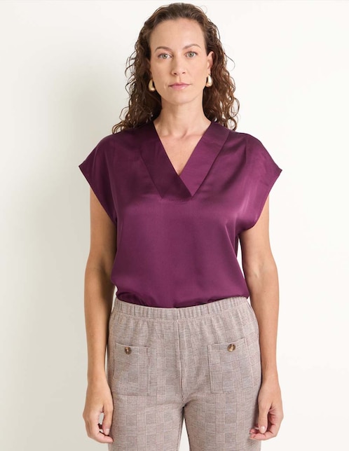 Blusa manga corta para mujer 1