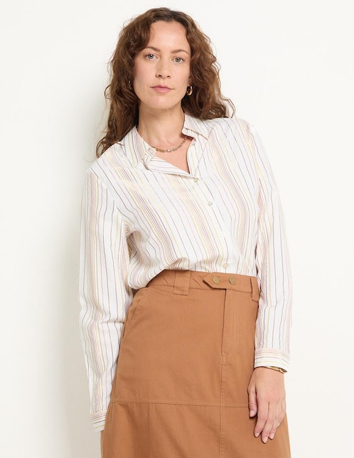 BLUSA LMM250066-07C LA MODE, EG, HUESO