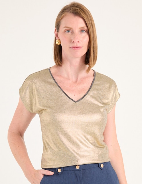 Blusa manga corta para mujer 1