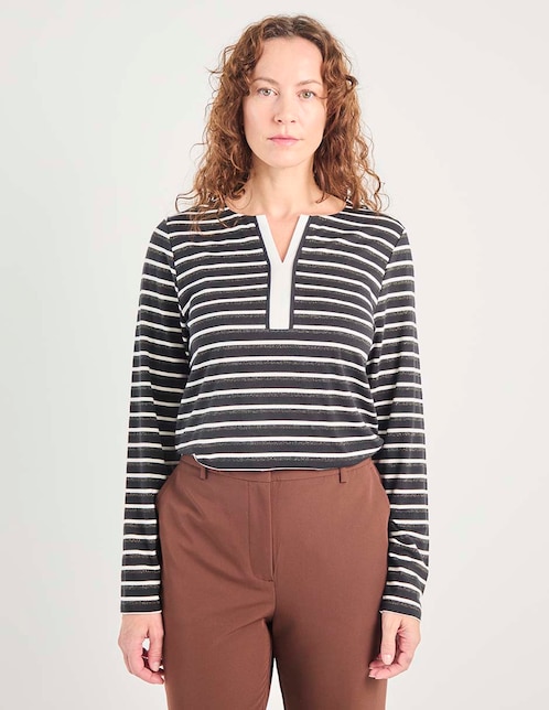 Blusa manga larga para mujer