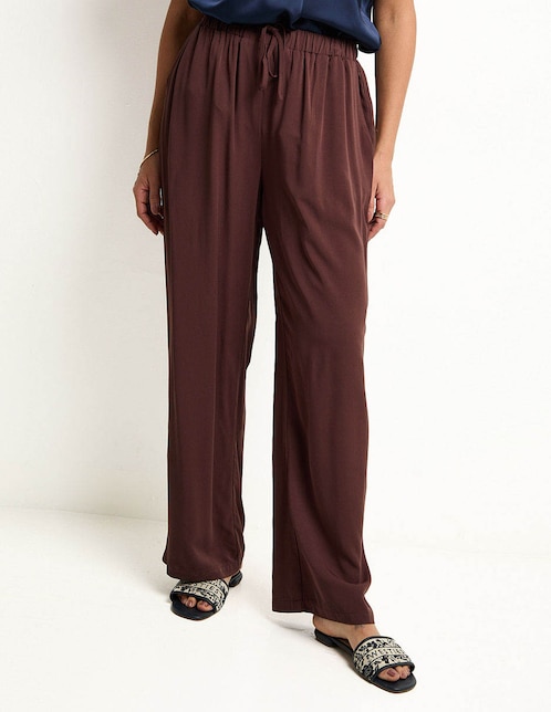 Pantalón relaxed wide leg para mujer 1