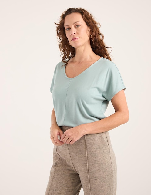 Blusa manga corta para mujer 1