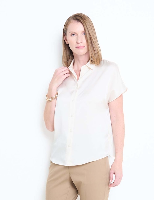Blusa manga corta para mujer 1