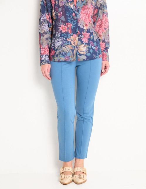 PANTALON LA MODE, EEEG, AZUL PROFUNDO L
