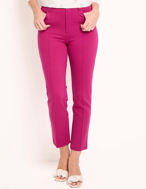 Pantalón de vestir slim para mujer 1