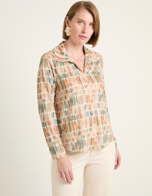 Blusa manga larga para mujer 1