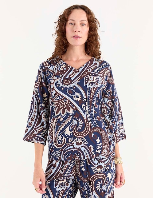 Blusa manga 3/4 para mujer 1