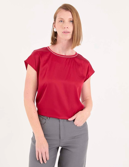 Blusa manga corta para mujer 1