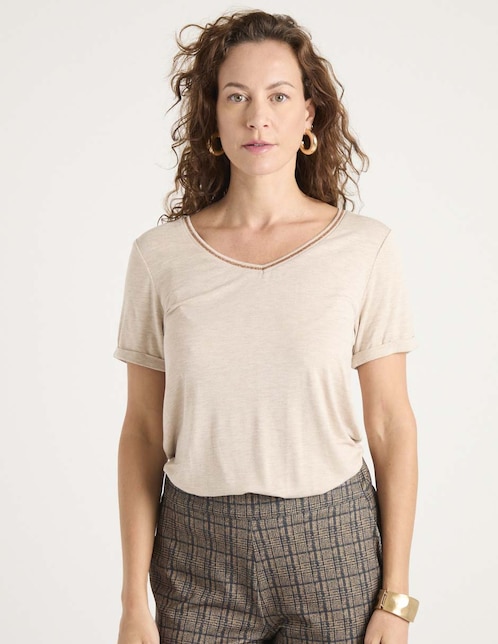 Blusa manga corta para mujer 1