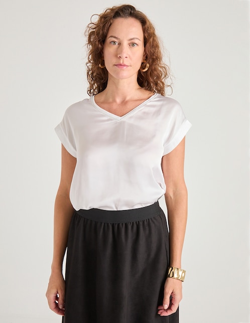 Blusa manga corta para mujer 1