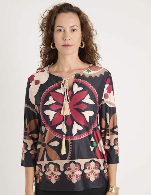 Blusa manga 3/4 para mujer 1