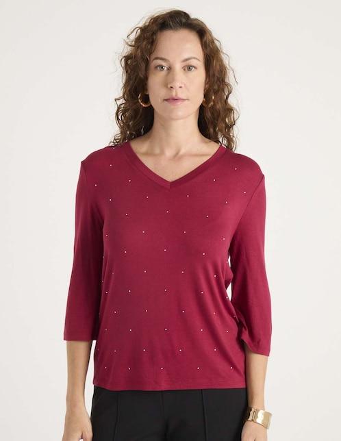 Blusa manga 3/4 para mujer 1