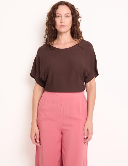 Blusa manga al codo para mujer 1