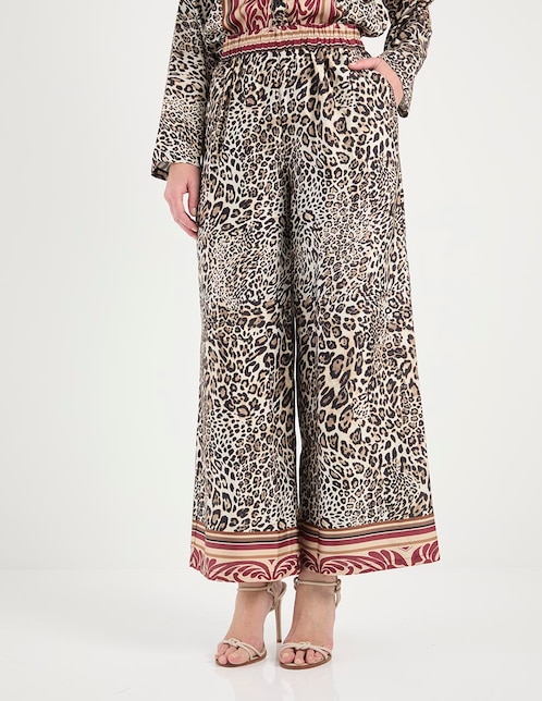 Pantalón relaxed wide leg para mujer 1