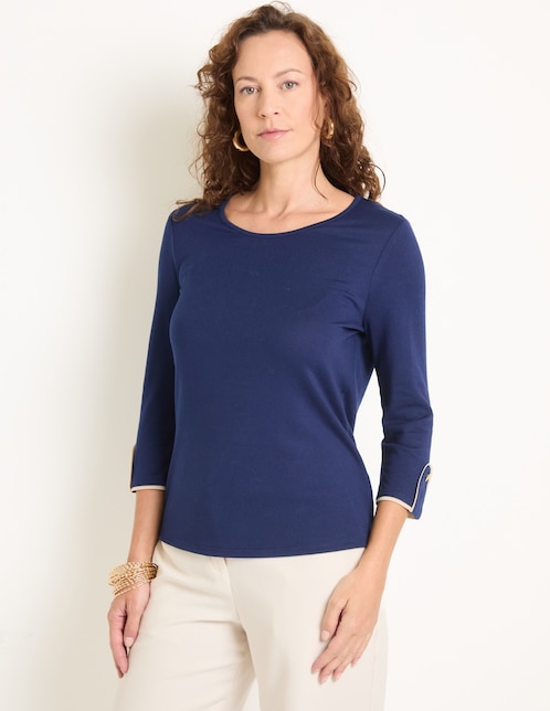 Blusa manga 3/4 para mujer 1