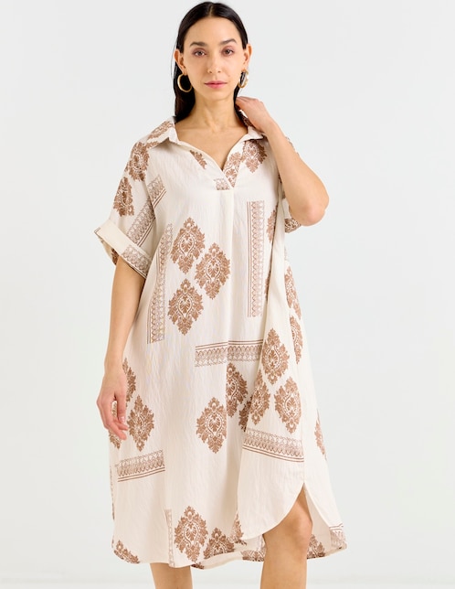 Vestido a la rodilla casual para mujer 1