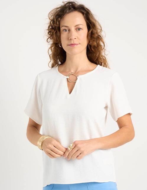 Blusa manga corta para mujer 1