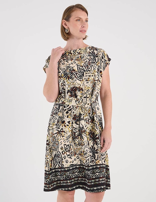 Vestido a la rodilla casual para mujer 1
