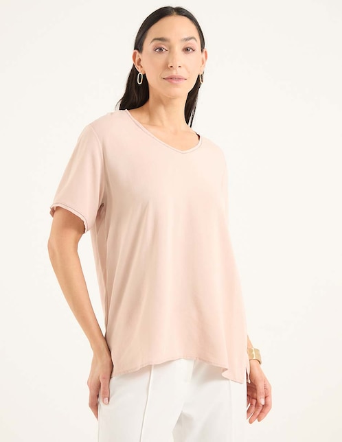 Blusa manga corta para mujer 1