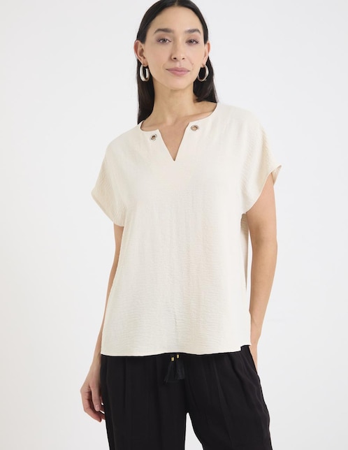 Blusa manga corta para mujer 1