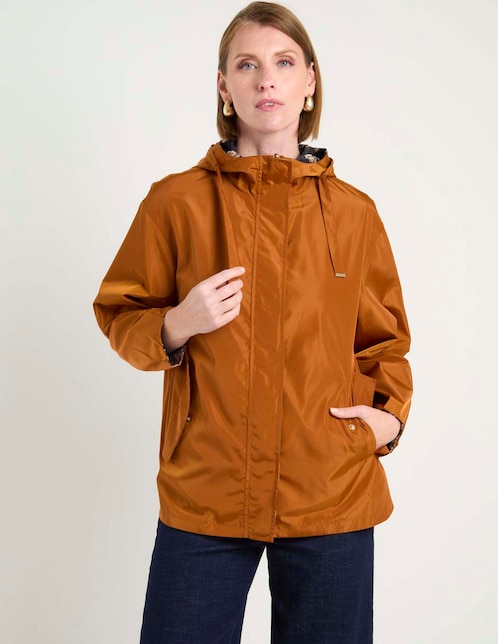 Chamarra rompevientos impermeable para mujer 1