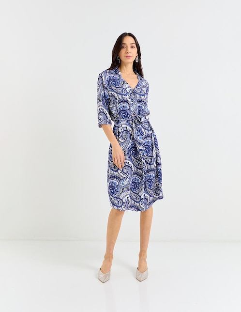 Vestido a la rodilla casual La Mode para mujer