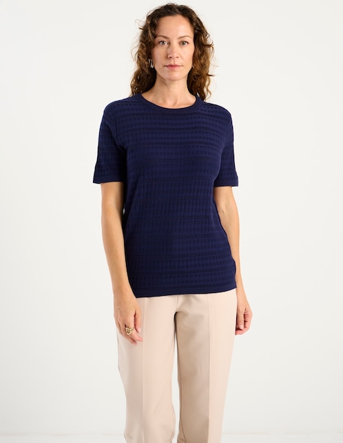 Suéter cuello redondo para mujer 1