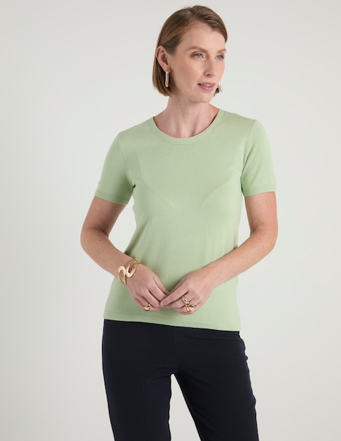 Suéter cuello redondo para mujer 1