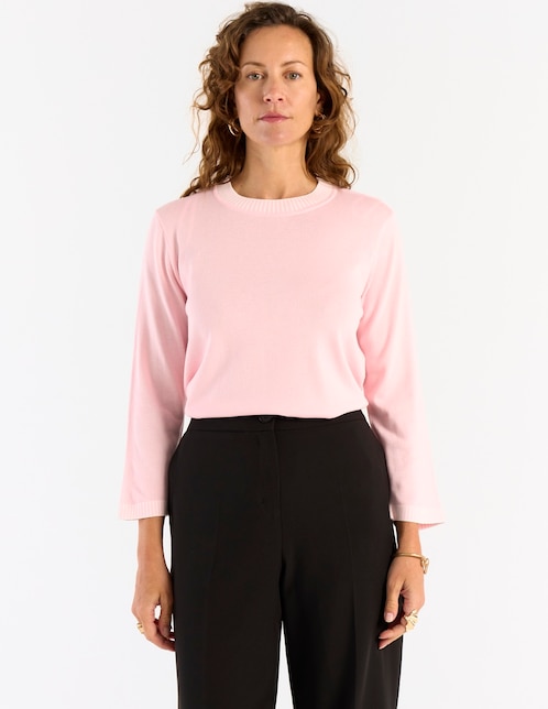 Suéter cuello redondo para mujer 1