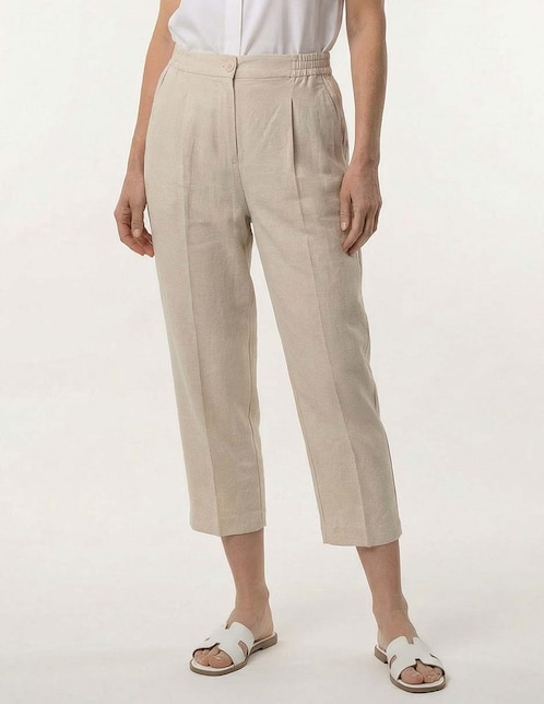 Pantalón capri recto para mujer 1