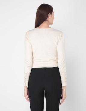 Suéter La Mode cuello v para mujer
