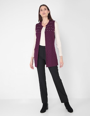 Suéter La Mode cuello v para mujer
