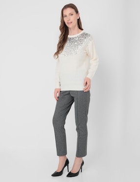 Suéter La Mode cuello redondo para mujer