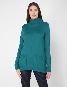 Suéter La Mode cuello tortuga para mujer