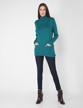 Suéter La Mode cuello tortuga para mujer