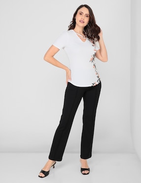 Pantalón La Mode straight para mujer