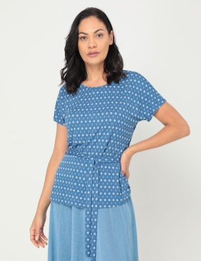 Blusa azul rey online suburbia