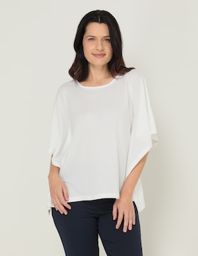 Blusa casual La Mode manga corta para mujer