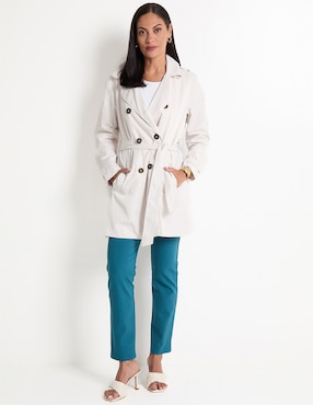 Gabardina con bolsillos La Mode para mujer