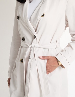 Gabardina con bolsillos La Mode para mujer